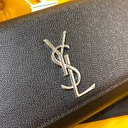 YSL Monogram Kate Black Silver 24cm Bag - 3