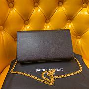 YSL Monogram Kate Black Gold 24cm Bag - 2