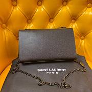 YSL Monogram Kate All Black 24cm Bag - 4