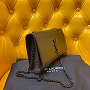 YSL Monogram Kate All Black 24cm Bag - 3