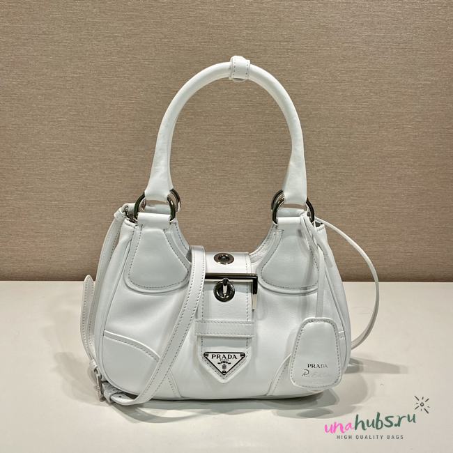 Prada Moon padded white nappa leather bag - 1