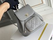 Chanel grey calfskin backpack - 2