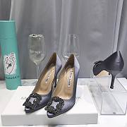 Manolo Blahnik Grey Heels (2cm/6.5cm/8.5cm/10cm) - 5