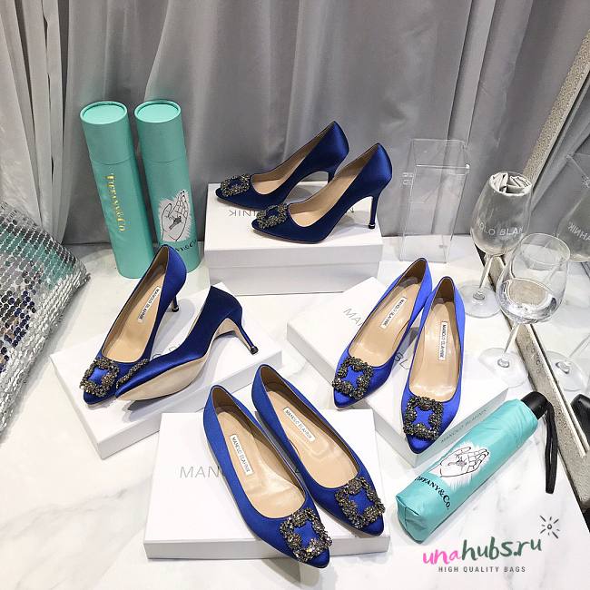 Manolo Blahnik Blue Heels (2cm/6.5cm/8.5cm/10cm) - 1