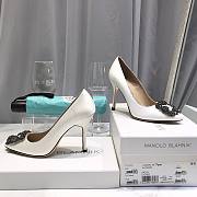 Manolo Blahnik White Heels(2cm/6.5cm/8.5cm/10cm) - 3