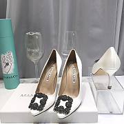 Manolo Blahnik White Heels(2cm/6.5cm/8.5cm/10cm) - 6