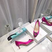 Manolo Blahnik Hot Pink Heels (2cm/6.5cm/8.5cm/10cm) - 2