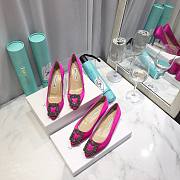 Manolo Blahnik Hot Pink Heels (2cm/6.5cm/8.5cm/10cm) - 3