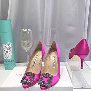 Manolo Blahnik Hot Pink Heels (2cm/6.5cm/8.5cm/10cm) - 4