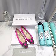 Manolo Blahnik Hot Pink Heels (2cm/6.5cm/8.5cm/10cm) - 6