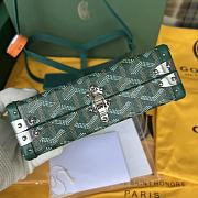 Goyard Minaudiere Coated Green Canvas Bag  - 3