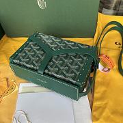 Goyard Minaudiere Coated Green Canvas Bag  - 4