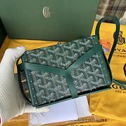 Goyard Minaudiere Coated Green Canvas Bag  - 6