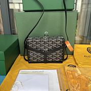 Goyard Minaudiere Coated Black Canvas Bag - 1