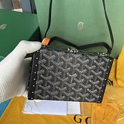 Goyard Minaudiere Coated Black Canvas Bag - 5