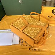 Goyard Minaudiere Coated Yellow Canvas Bag - 5