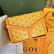 Goyard Minaudiere Coated Yellow Canvas Bag - 3