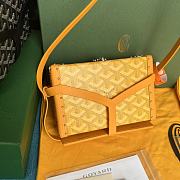 Goyard Minaudiere Coated Yellow Canvas Bag - 2