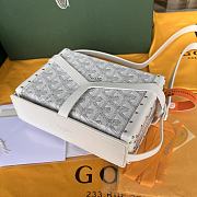 Goyard Minaudiere Coated White Canvas Bag - 4