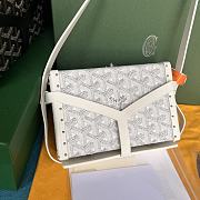 Goyard Minaudiere Coated White Canvas Bag - 2