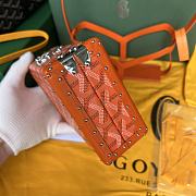 Goyard Minaudiere Coated Orange Canvas Bag - 3