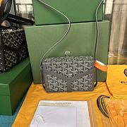 Goyard Minaudiere Coated Gray Canvas Bag - 1