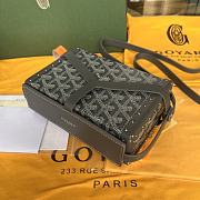 Goyard Minaudiere Coated Gray Canvas Bag - 4