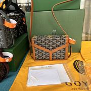 Goyard Minaudiere Coated Brown Canvas Bag - 1