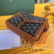 Goyard Minaudiere Coated Brown Canvas Bag - 5