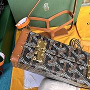 Goyard Minaudiere Coated Brown Canvas Bag - 4