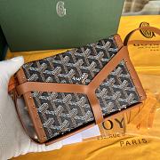 Goyard Minaudiere Coated Brown Canvas Bag - 2