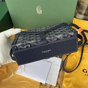 Goyard Minaudiere Coated Blue Canvas Bag - 4