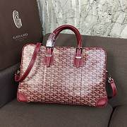 Goyard Ambassade PM document case red leather bag - 4