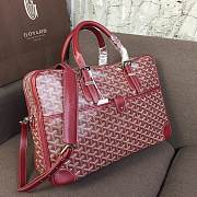 Goyard Ambassade PM document case red leather bag - 2