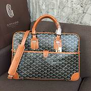 Goyard Ambassade PM document case brown leather bag - 1