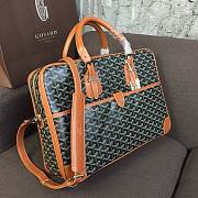 Goyard Ambassade PM document case brown leather bag - 4