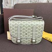 Goyard Belvedere PM White Leather Bag - 1