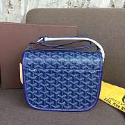 Goyard Belvedere PM Blue Leather Bag - 5