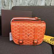 Goyard Belvedere PM Orange Leather Bag - 1