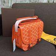 Goyard Belvedere PM Orange Leather Bag - 3