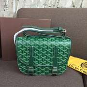 Goyard Belvedere PM Green Leather Bag - 1