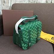 Goyard Belvedere PM Green Leather Bag - 4