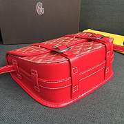 Goyard Belvedere PM Red Leather Bag - 6