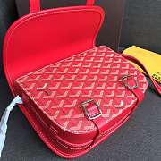 Goyard Belvedere PM Red Leather Bag - 5