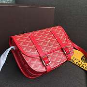 Goyard Belvedere PM Red Leather Bag - 3