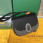 Goyard 233 Black Shoulder HandBag - 5