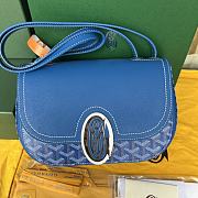 Goyard 233 Blue Shoulder HandBag - 6