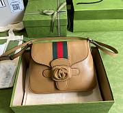 Gucci GG Brown Dahlia Bag - 1