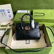  Gucci Dahlia black leather shoulder bag  - 1