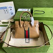 Gucci Dahlia brown leather shoulder bag - 1